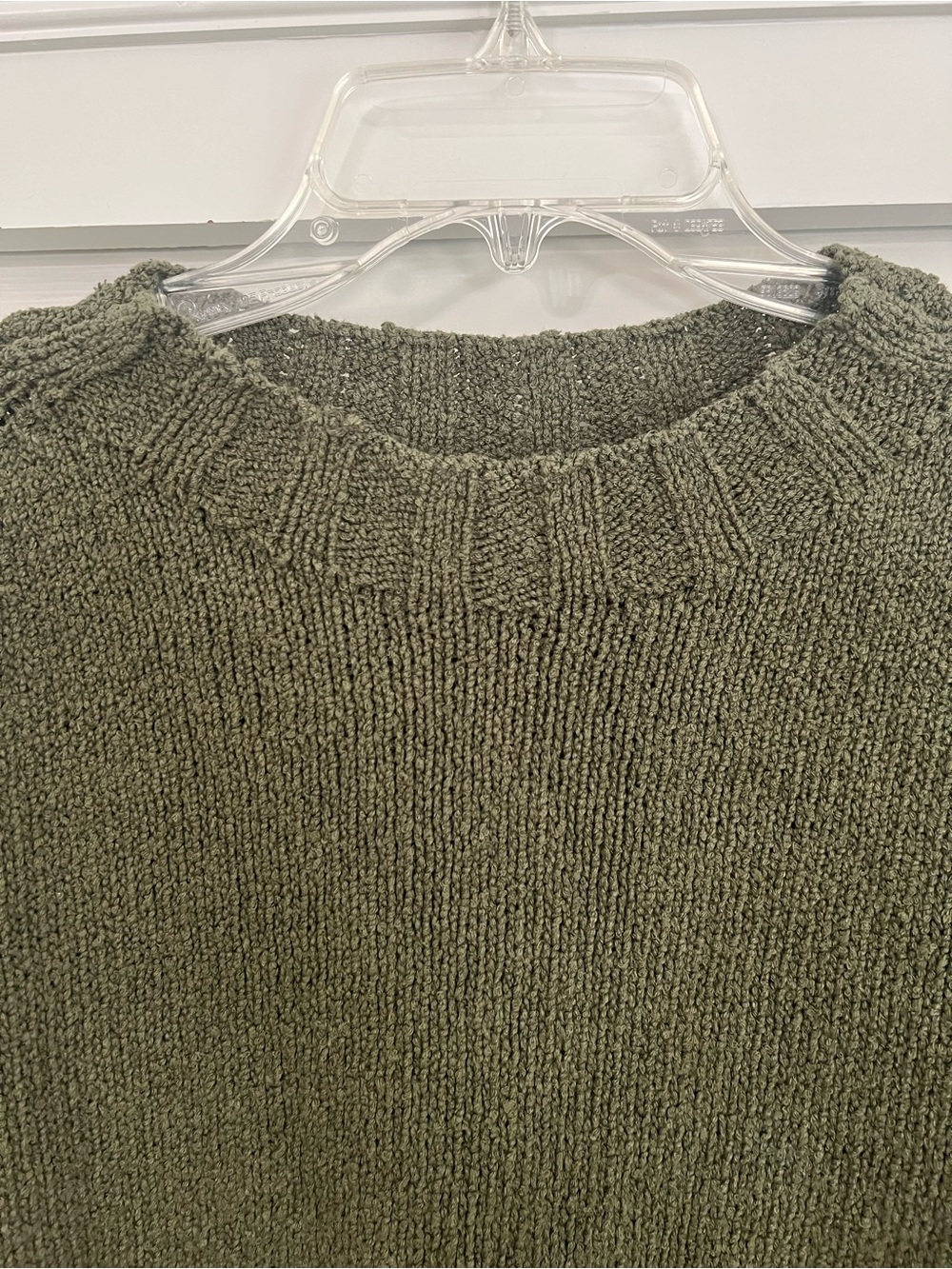 Like New J CREW Super Soft Olive Green Crewneck Sweater - Medium - Picture 6 of 11